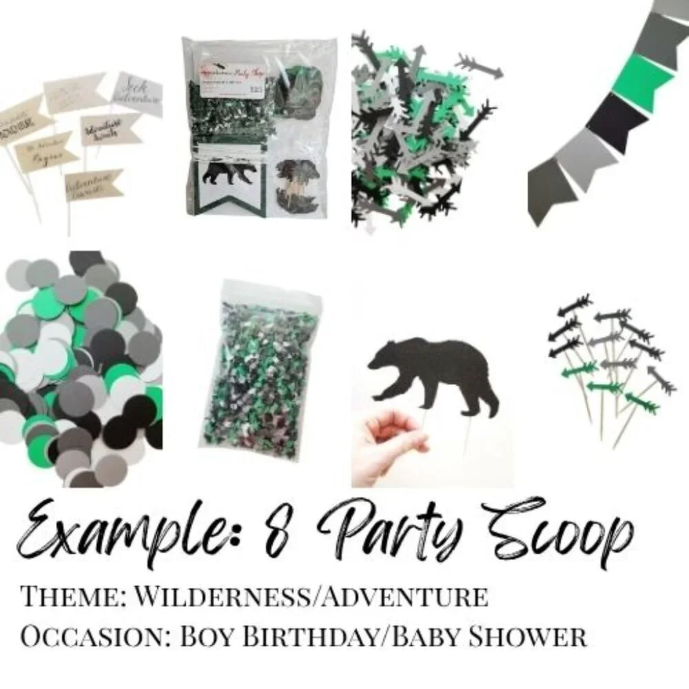 Etsy Mystery Box | Party Decorations & Crochet Fun -12 Scoop